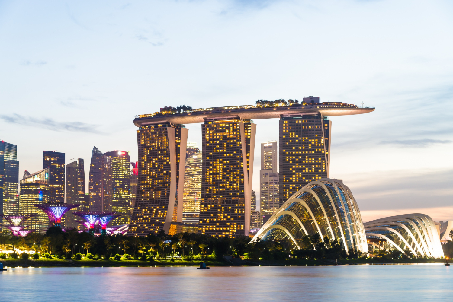 skyline of Singapore city