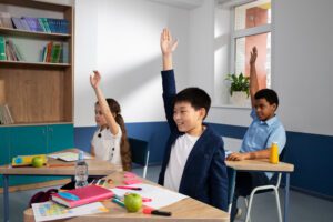 kids in a classroom