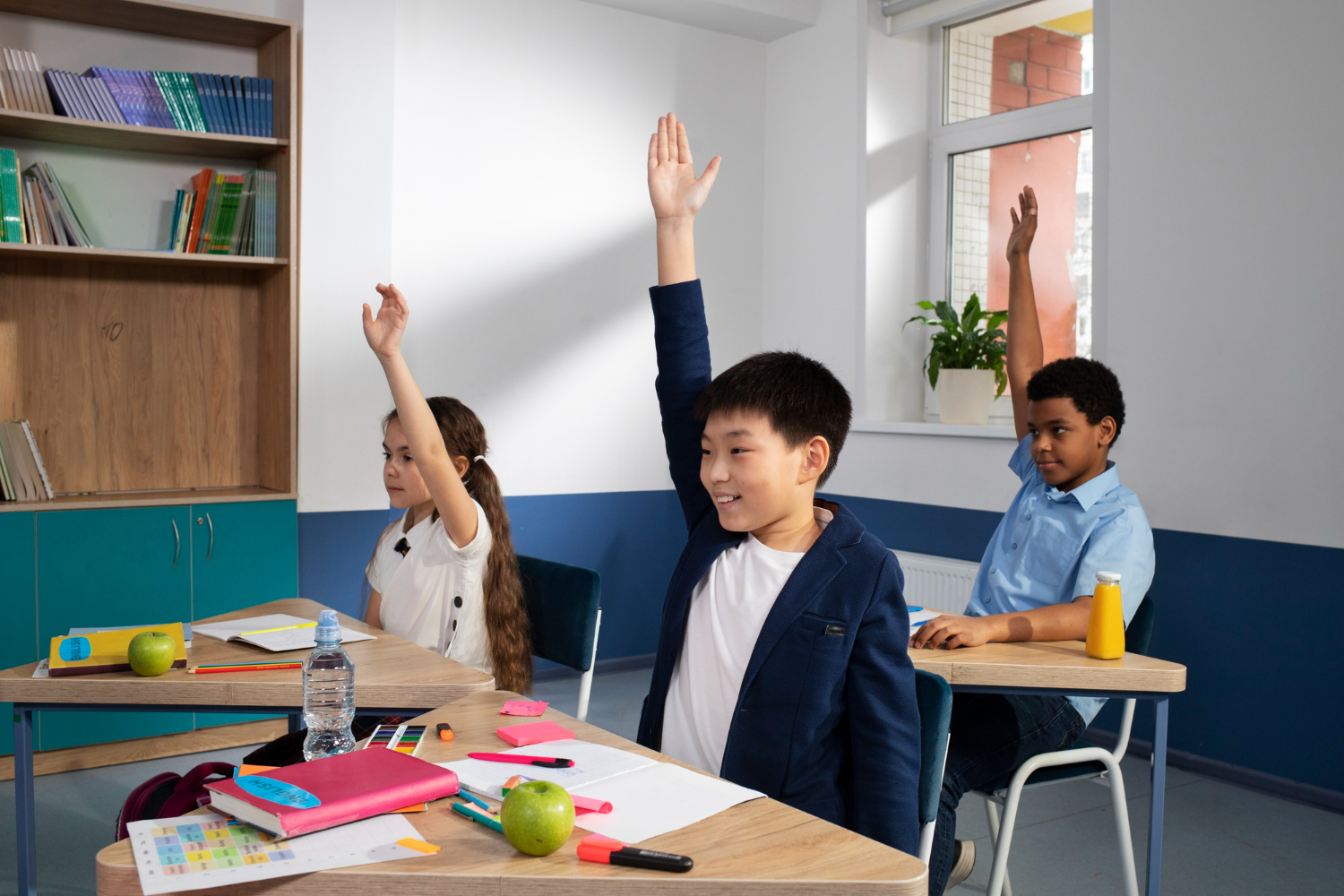 kids in a classroom